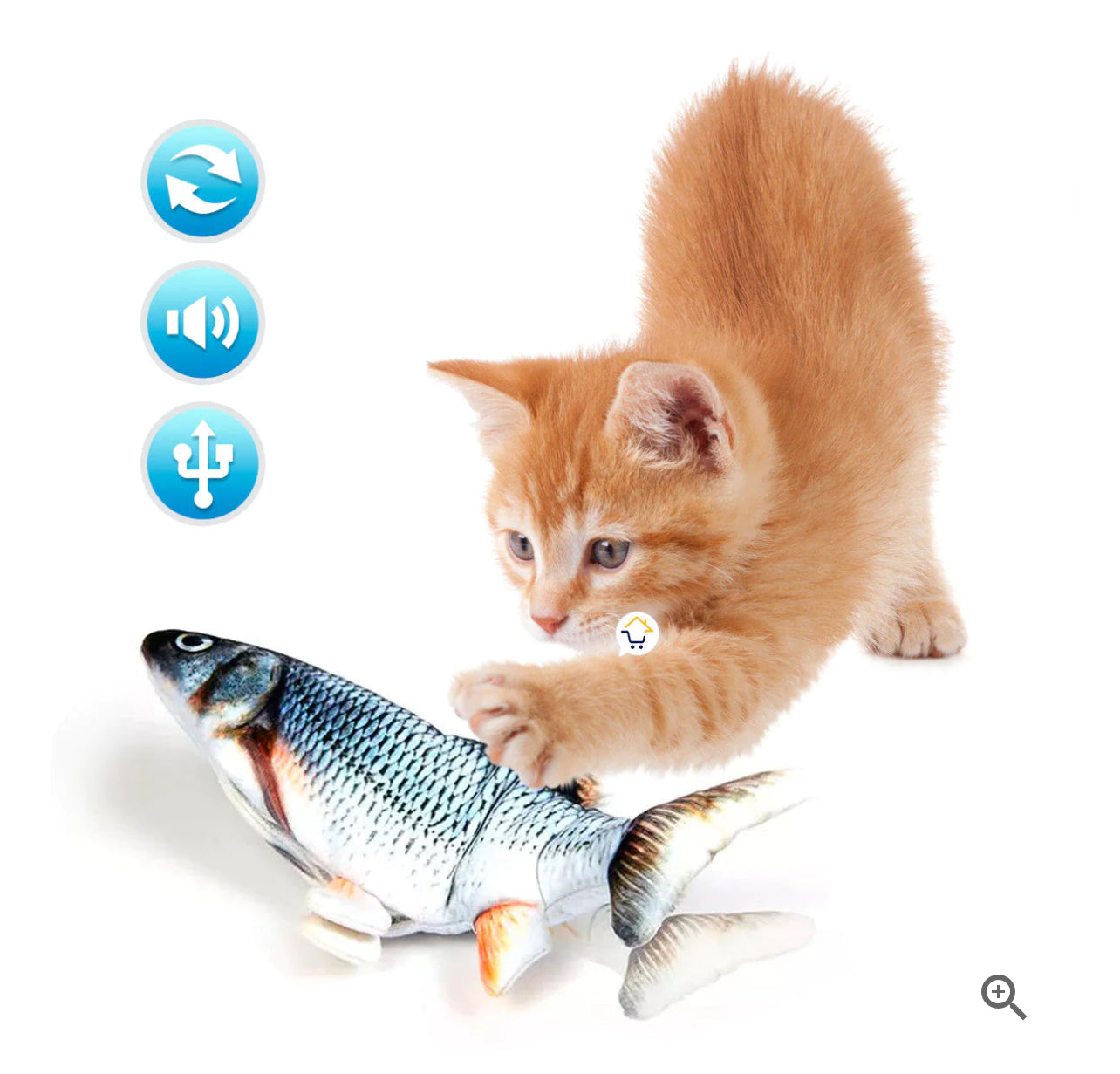 Pez con Movimiento para Gatos